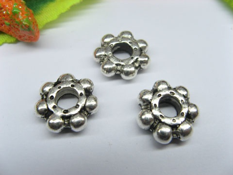 20pcs Tibetan Silver Flower Beads European Design yw-pa-mb182 - Click Image to Close