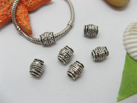 20pcs Tibetan Silver Barrel Beads European Design Yw-pa-mb94 - Click Image to Close