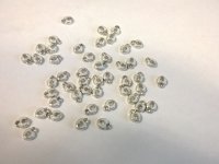 50 pcs WHITE HEART floating charm