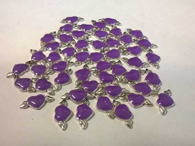50 pcs Heart ARROW floating charm