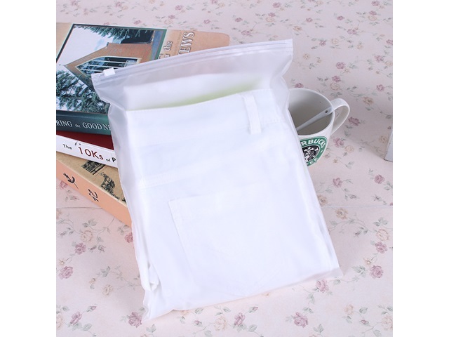 30Pcs Frosted Resealable Zip Lock Bag Plastic Bag 50x40cm